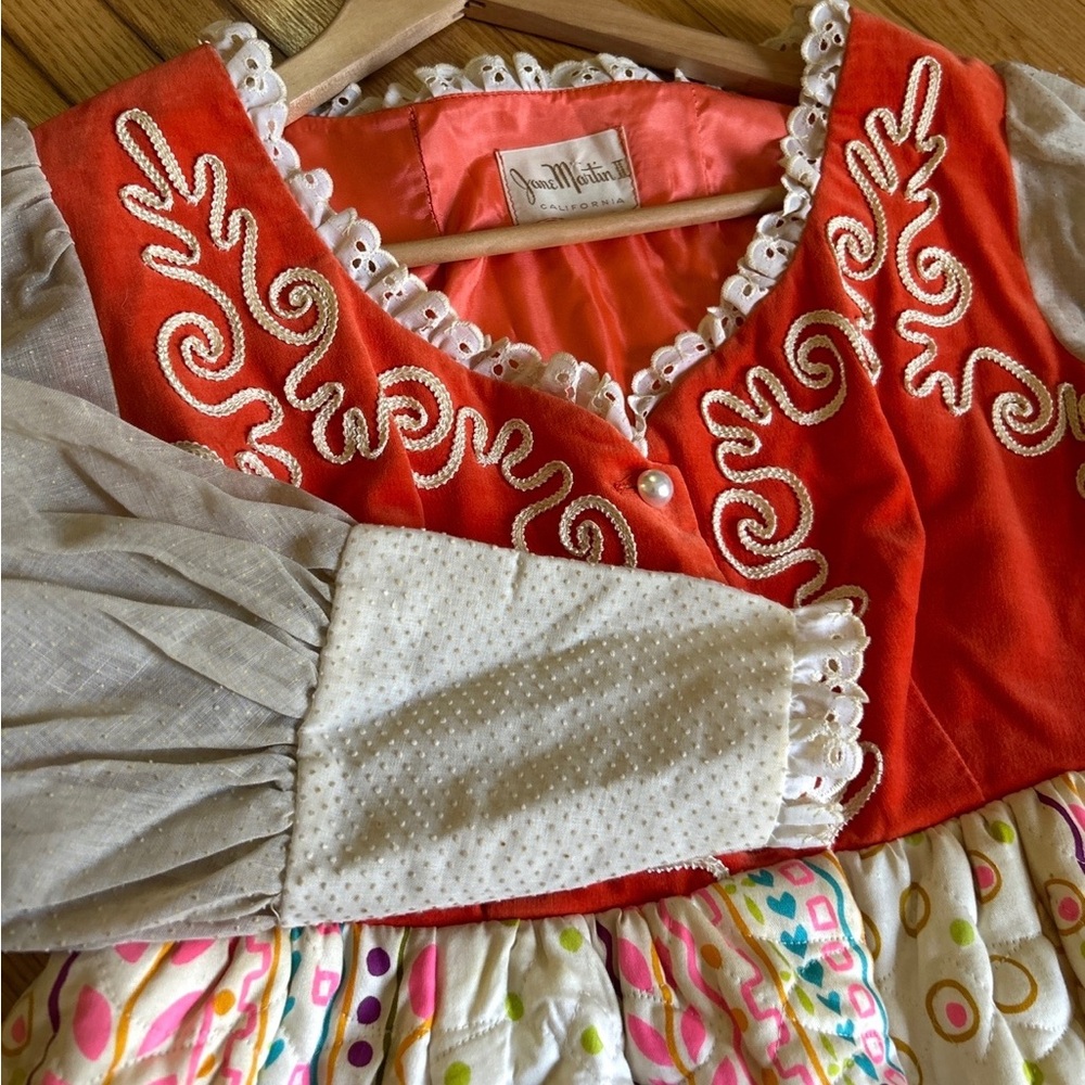 Vintage Wench Dress Renaissance Cosplay Velvet Bodice Quilted Skirt Prairie Maxi - Picture 7 of 11
